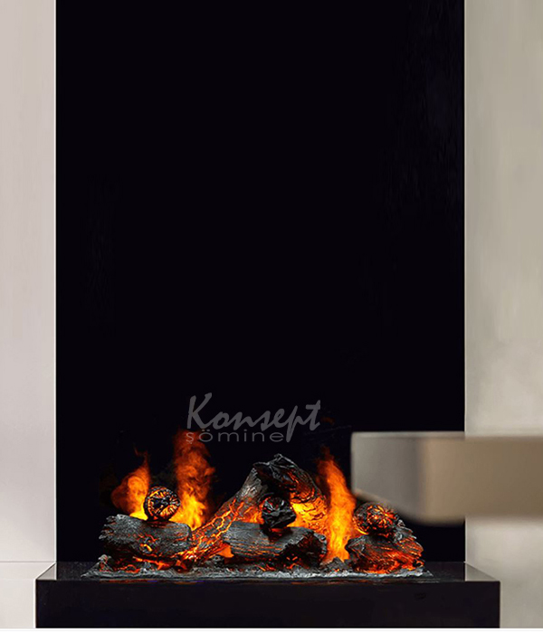 3D Electric Fireplace 01