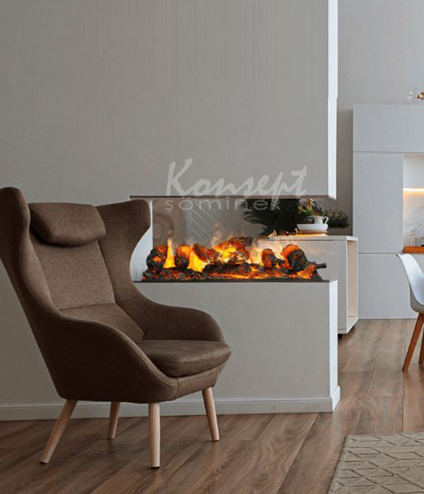 3D Electric Fireplace 02