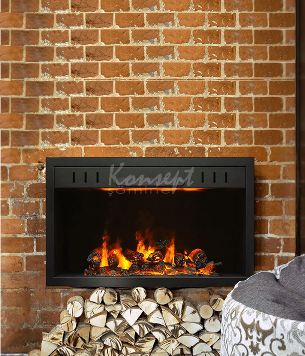 3D Electric Fireplace 05