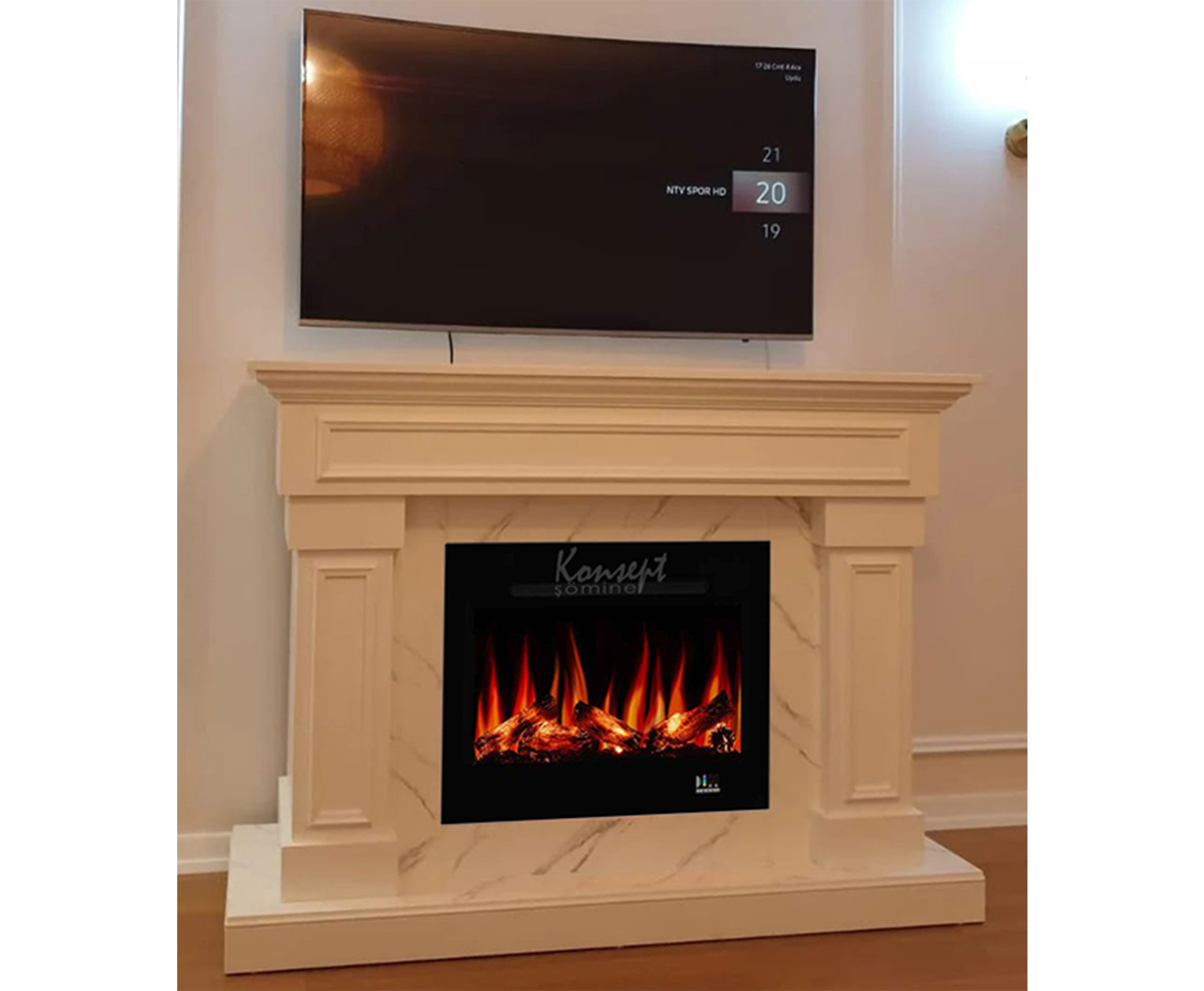 Plasma electric fireplace 34