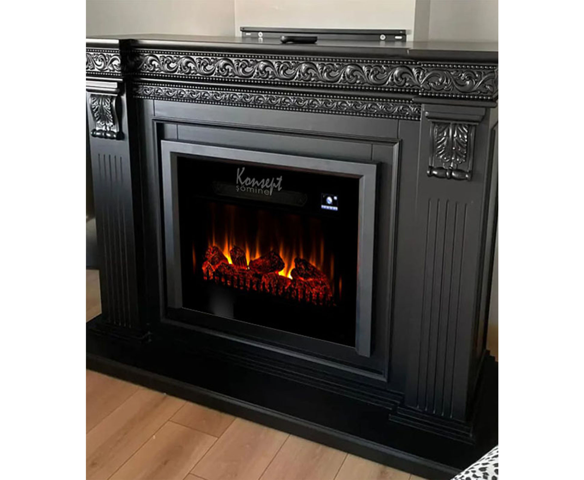 Plasma electric fireplace 35