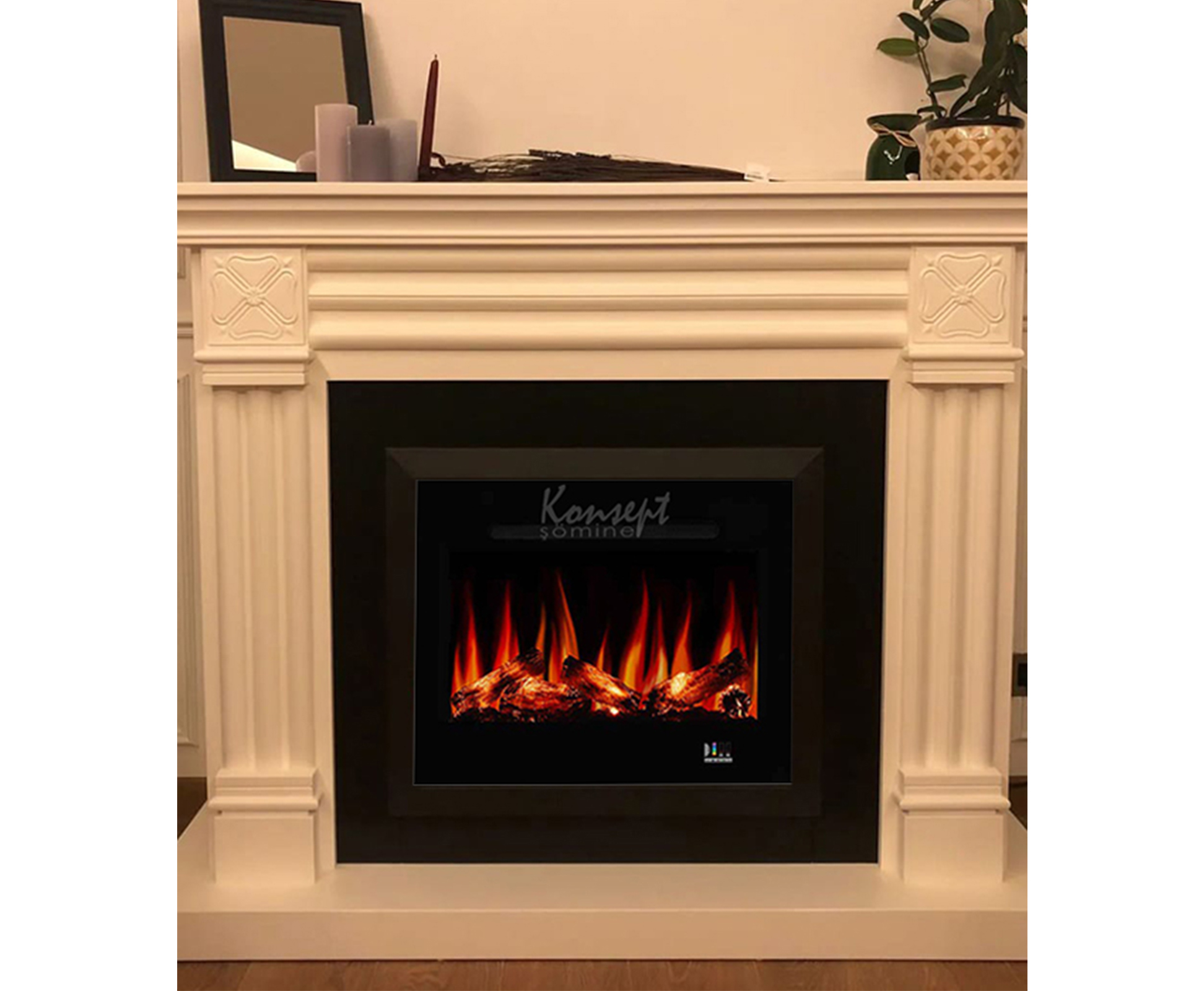 Plasma electric fireplace 36