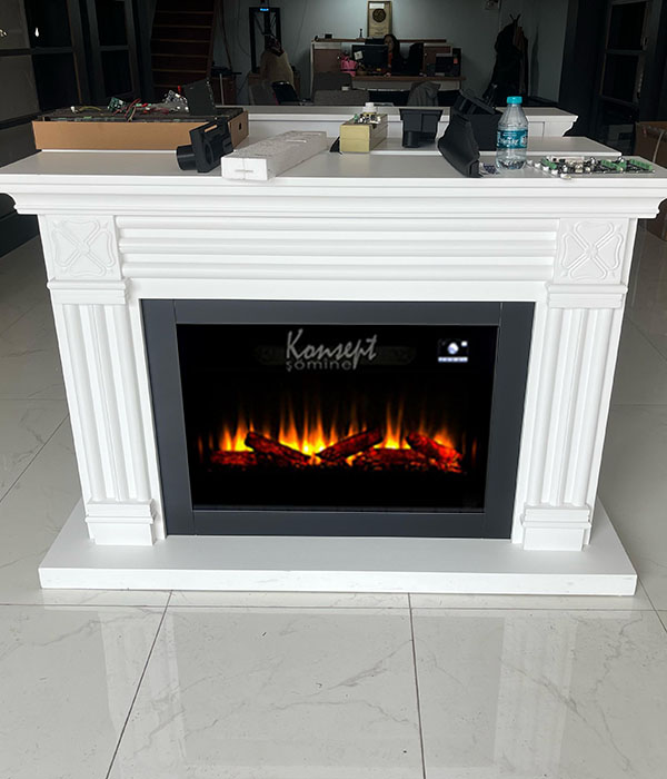 Plasma electric fireplace 42