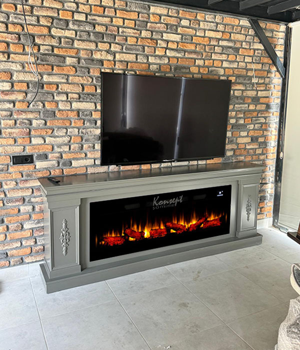 Plasma electric fireplace 43