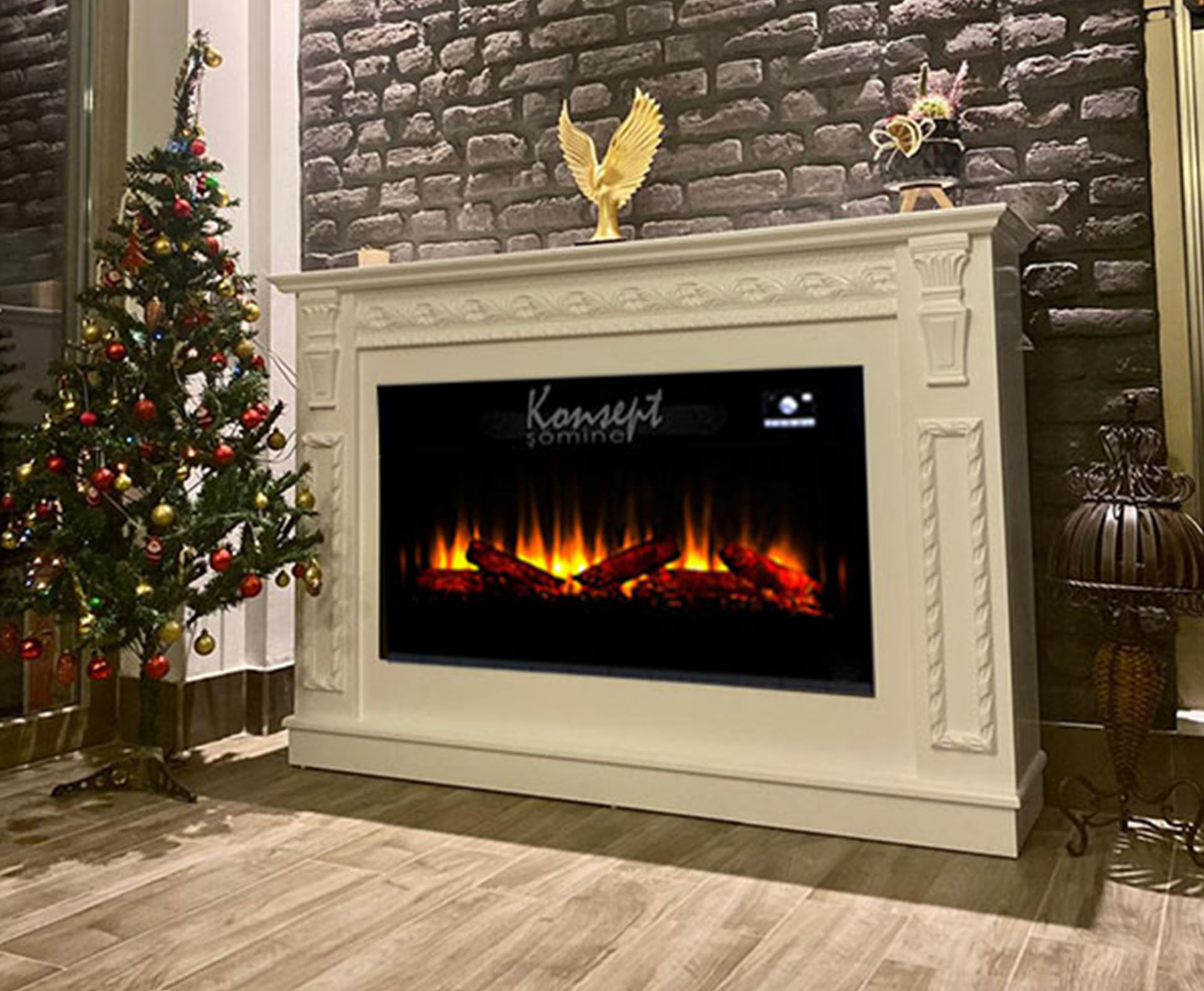 Plasma electric fireplace 44