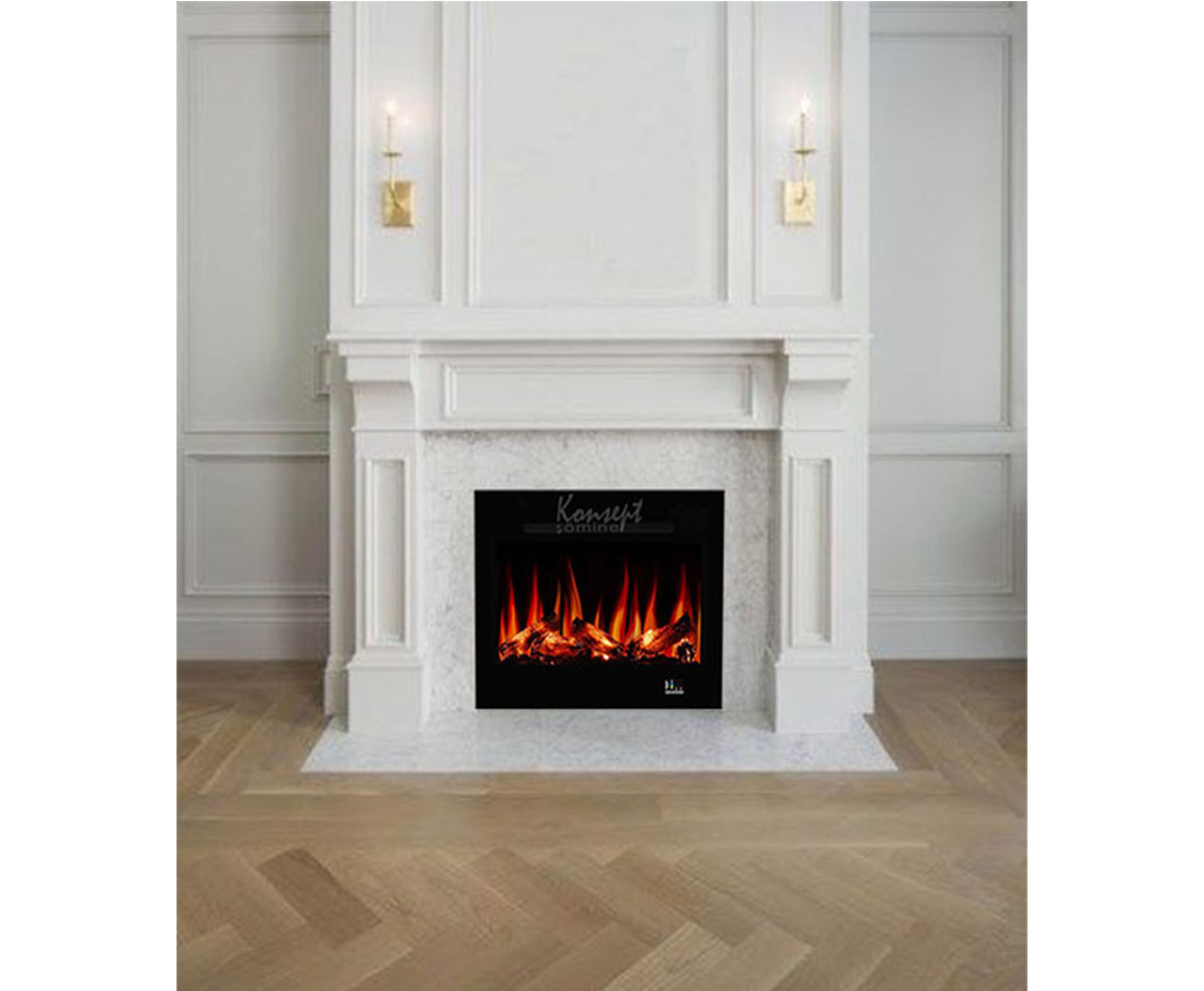 Plasma electric fireplace 46