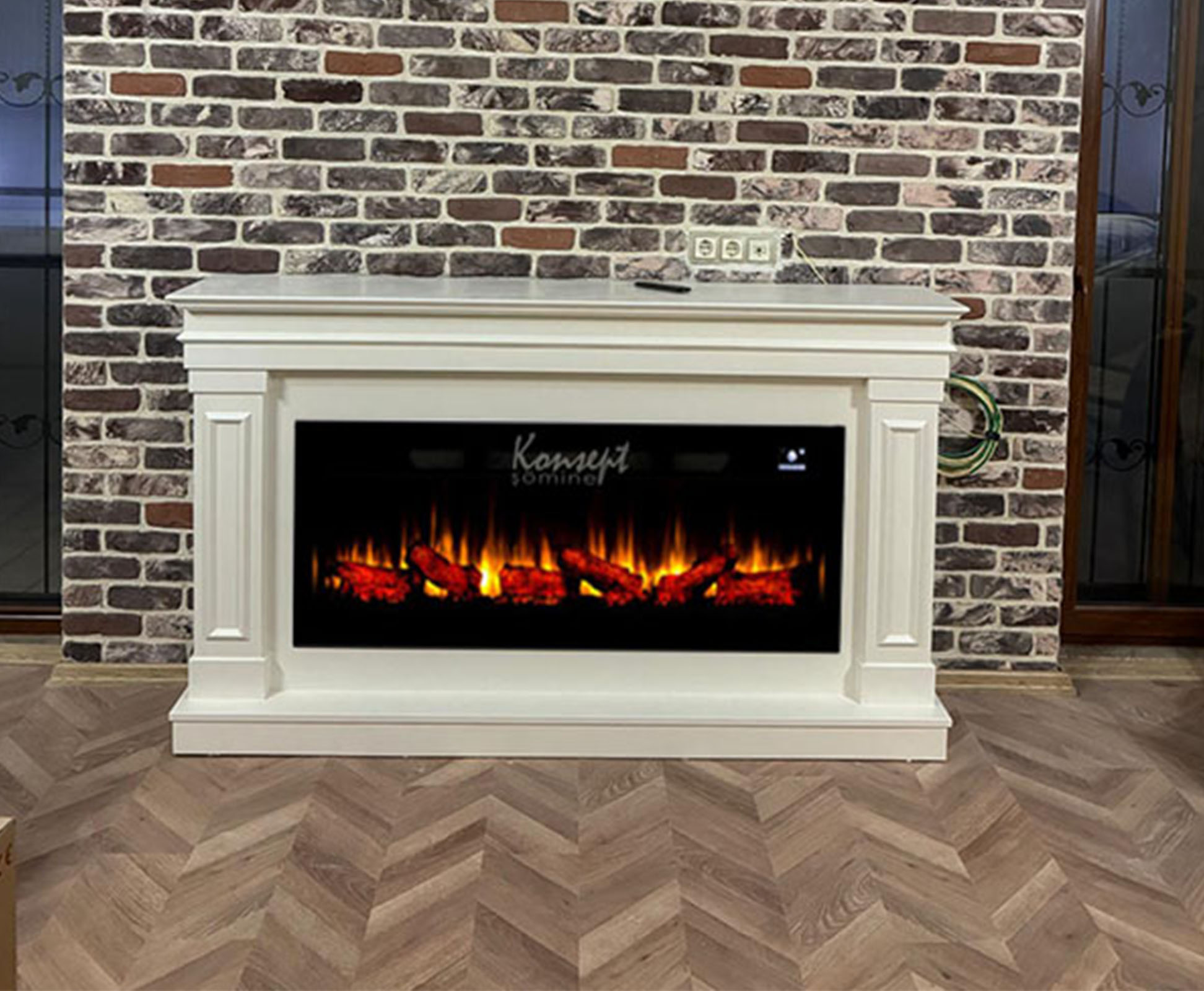 Plasma electric fireplace 45