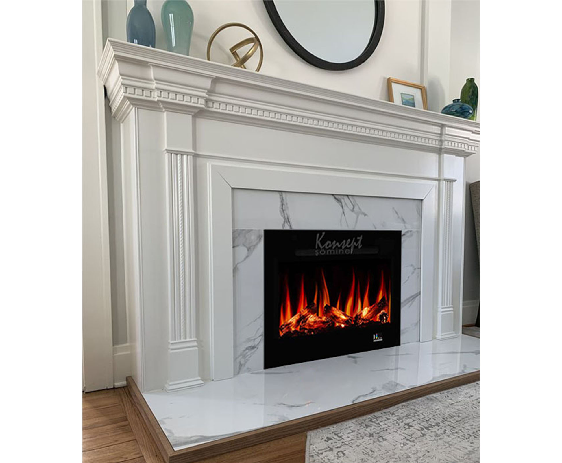 Plasma electric fireplace 53