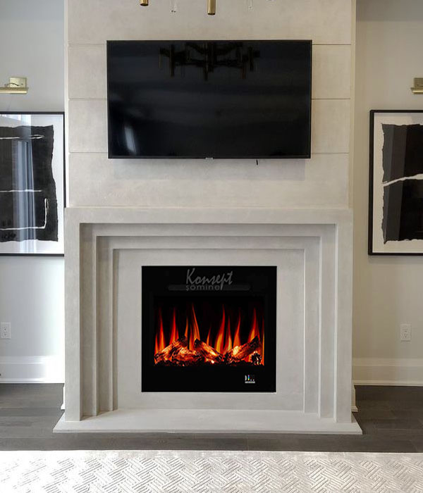 Plasma electric fireplace 56