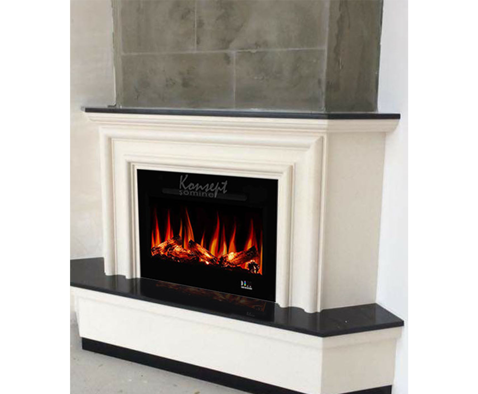 Plasma electric fireplace 60