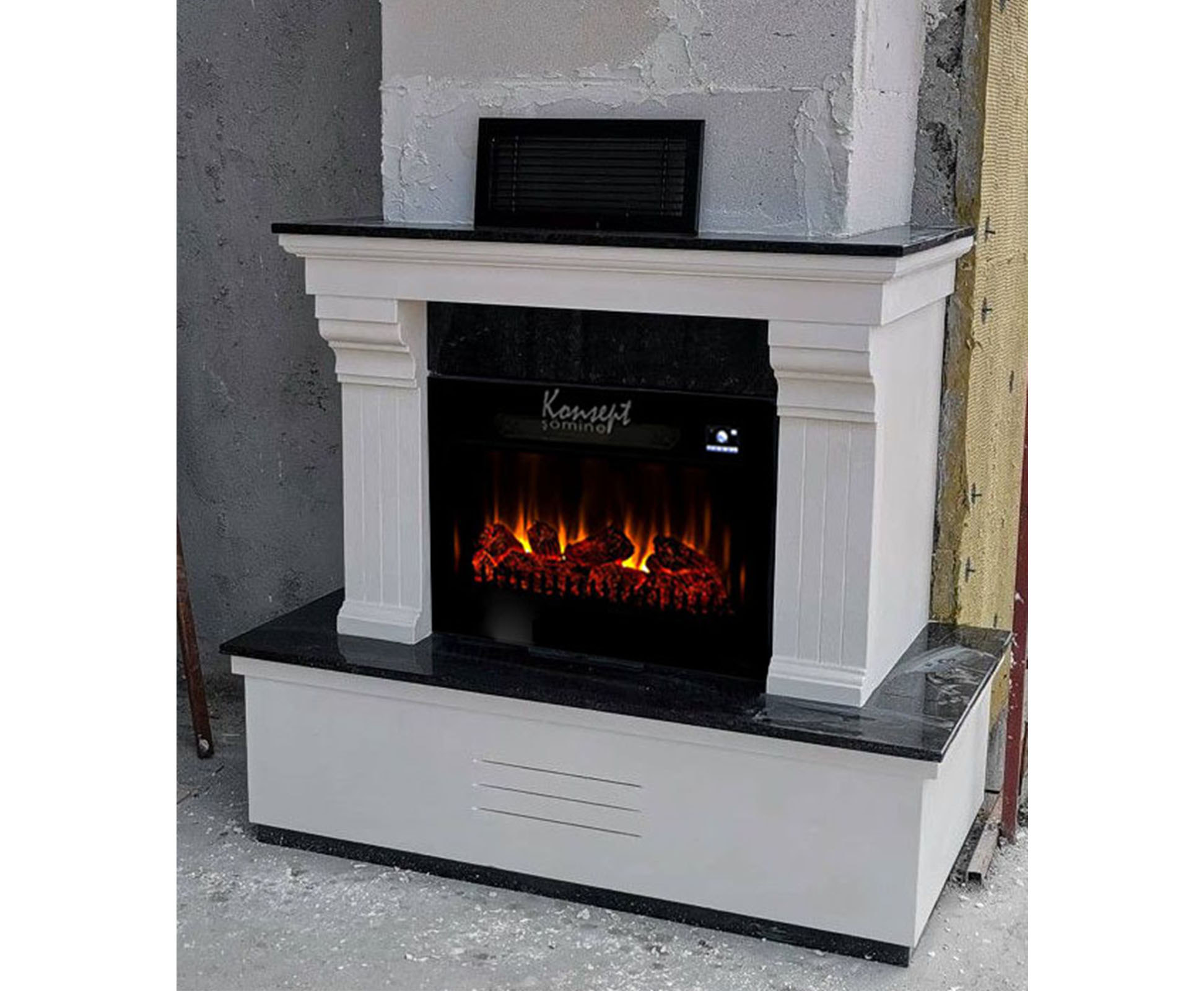 Plasma electric fireplace 62