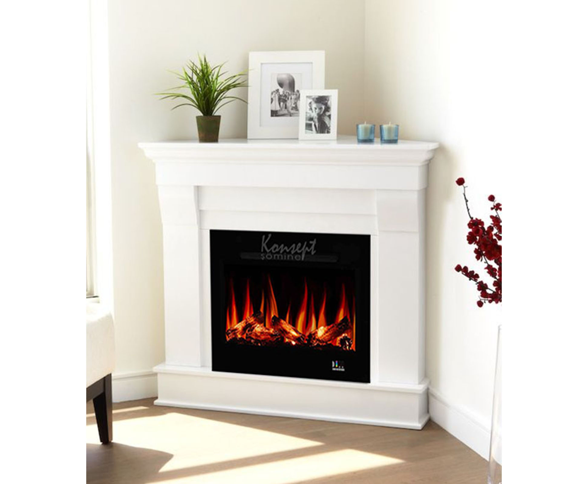 Plasma electric fireplace 74