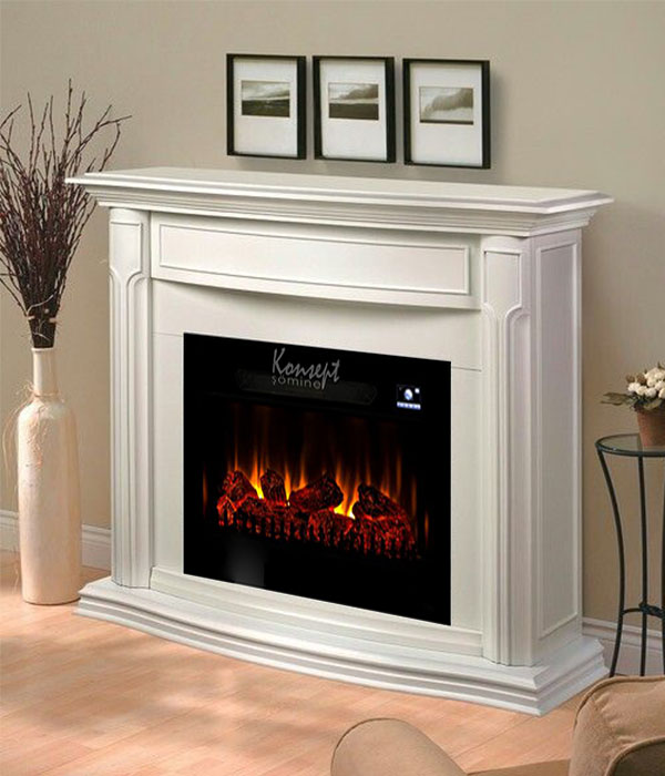 Plasma electric fireplace 75