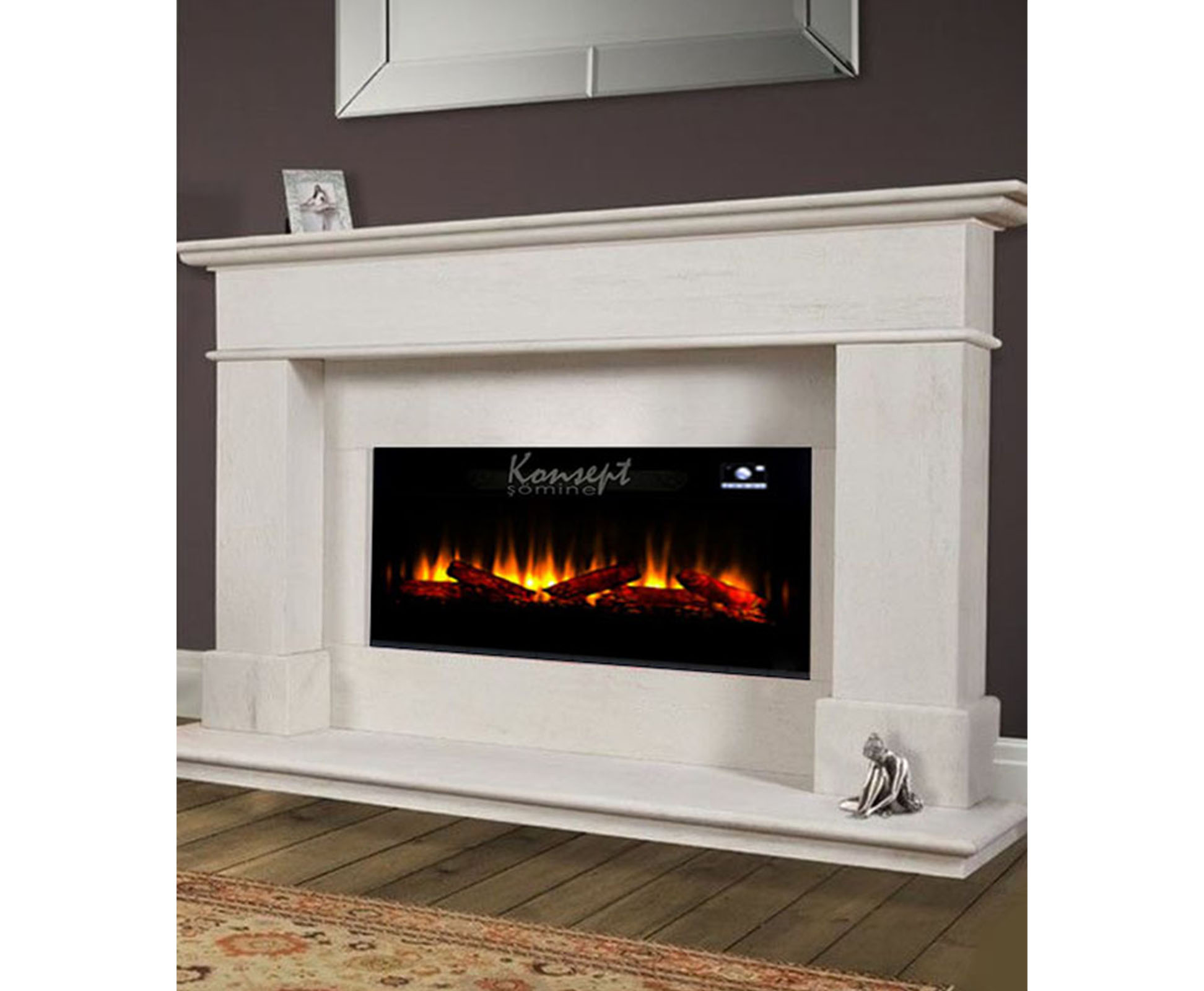 Plasma electric fireplace 76