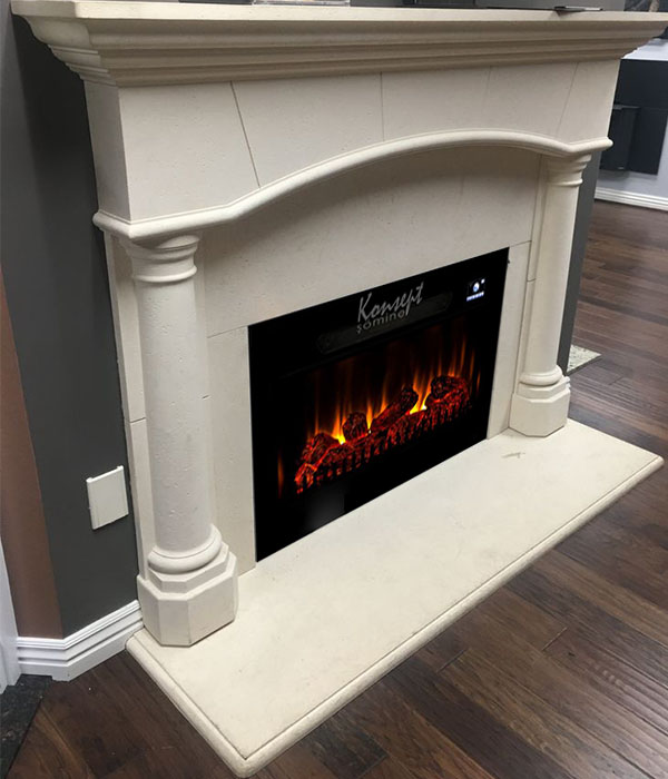 Plasma electric fireplace 77