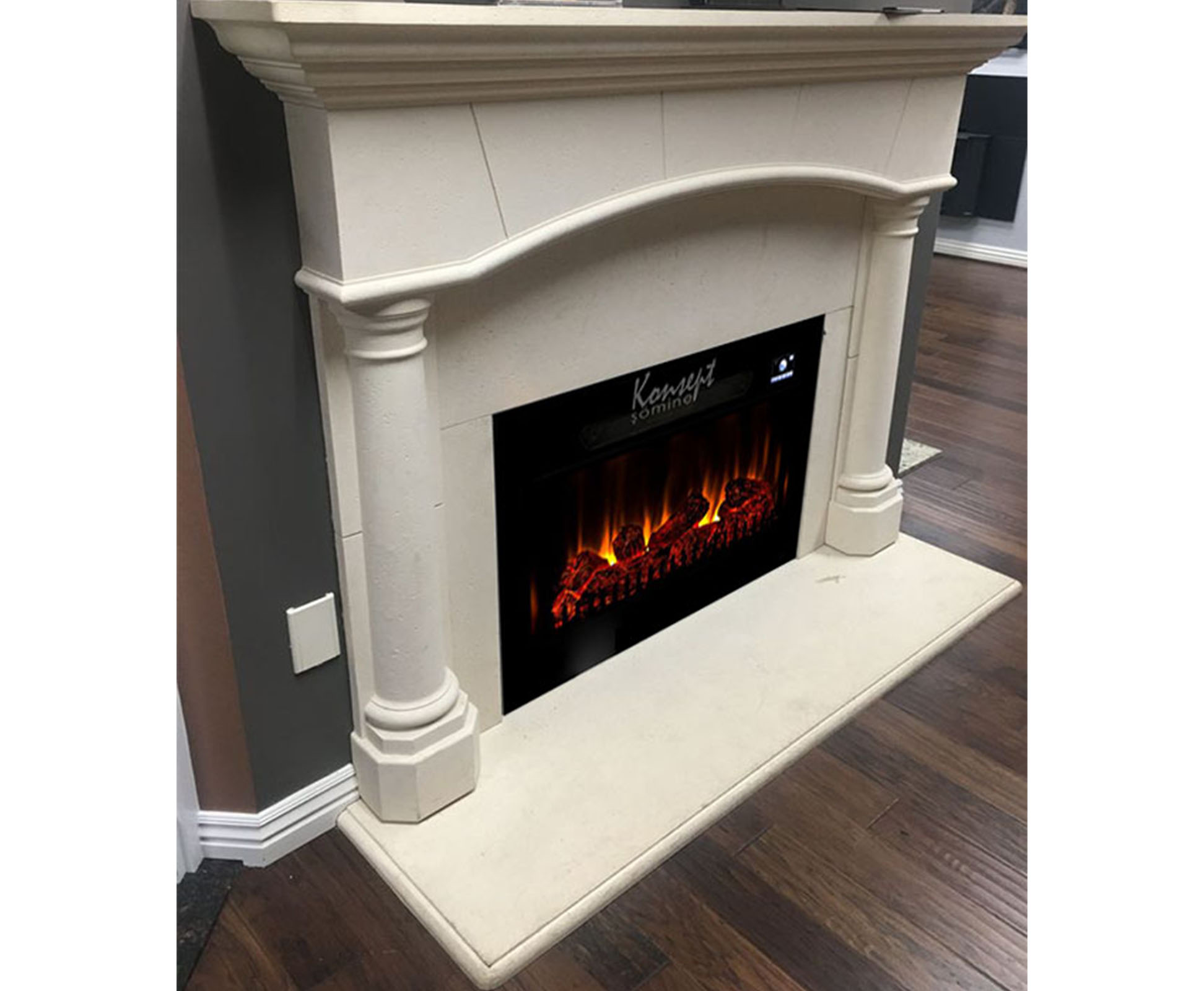 Plasma electric fireplace 77