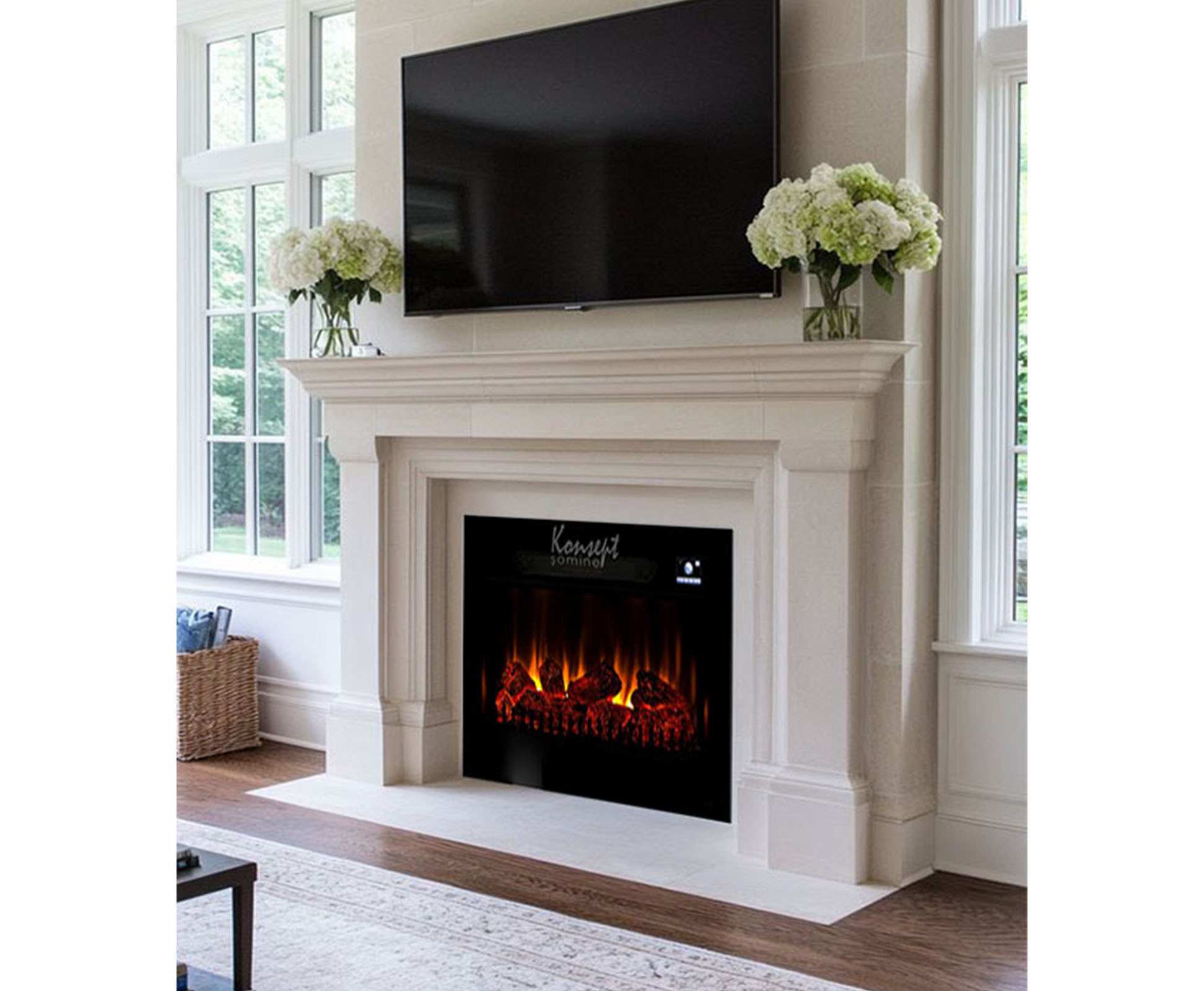 Plasma electric fireplace 79