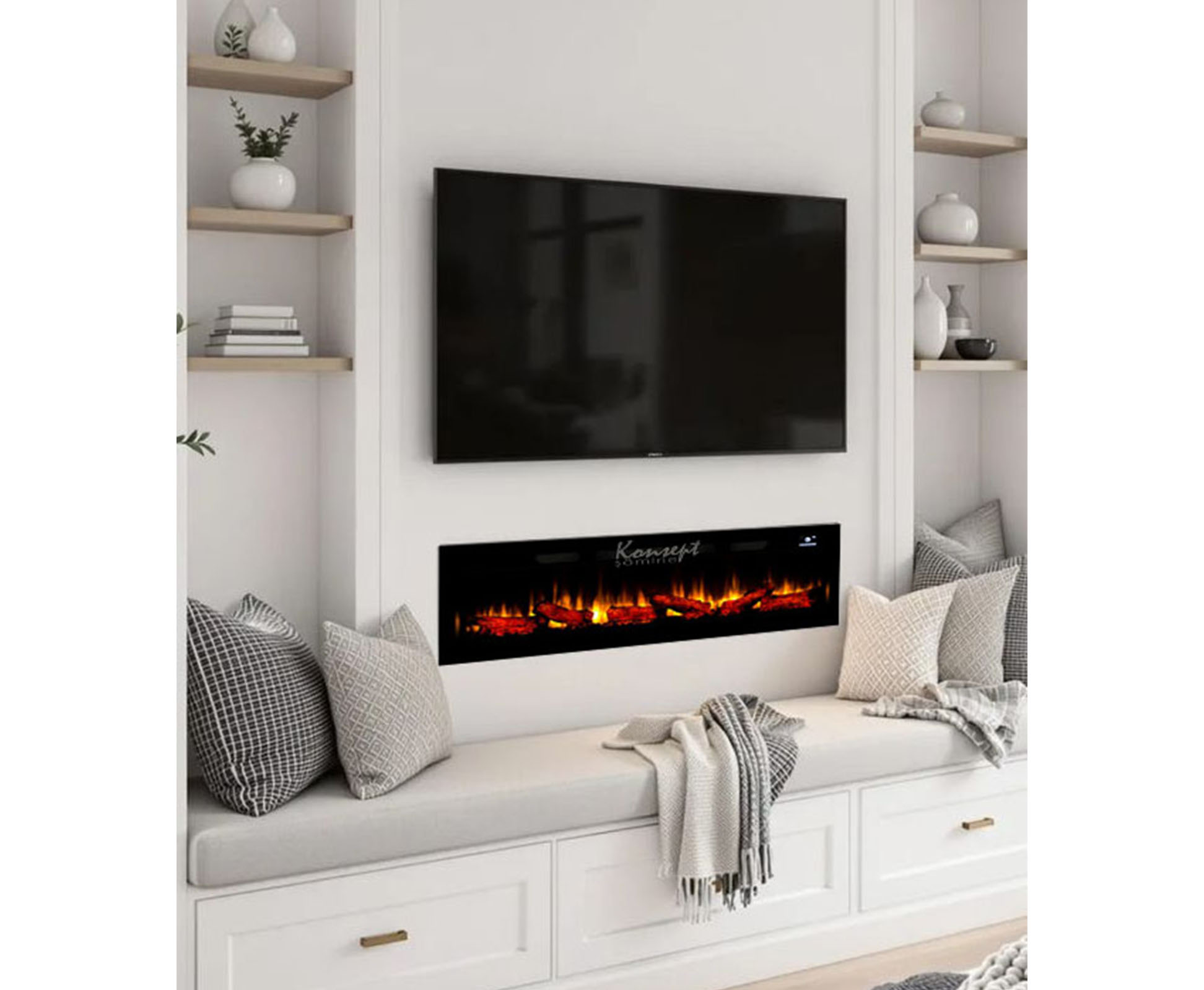 Plasma electric fireplace 81