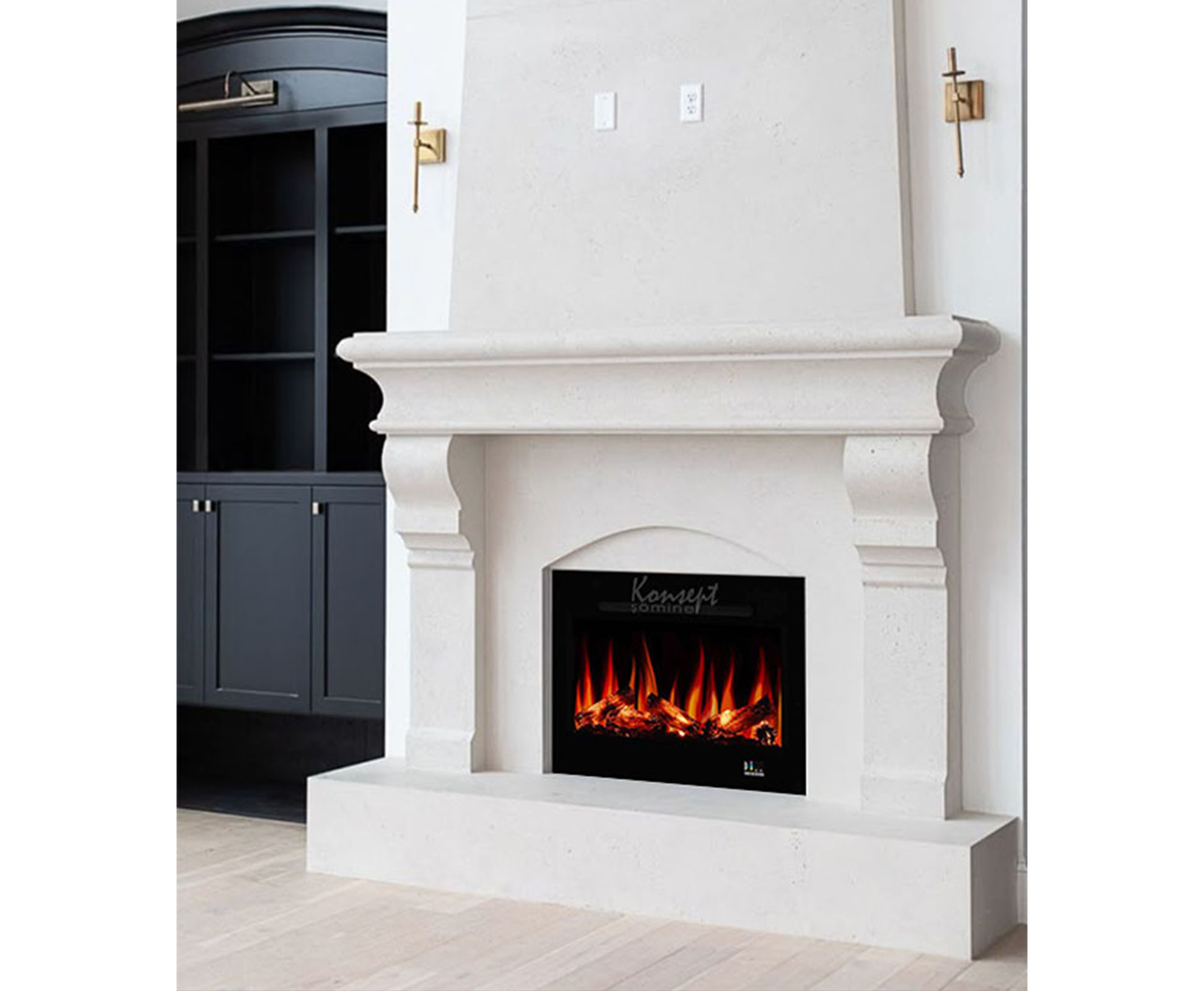 Plasma electric fireplace 82