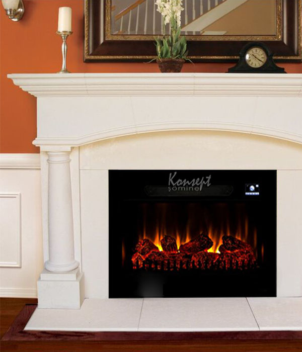 Plasma electric fireplace 90