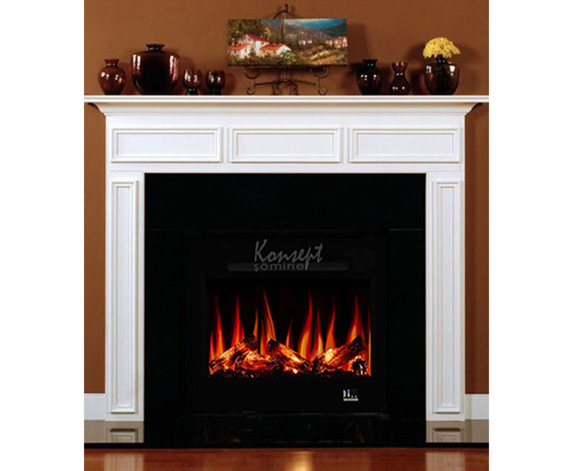 Plasma electric fireplace 91