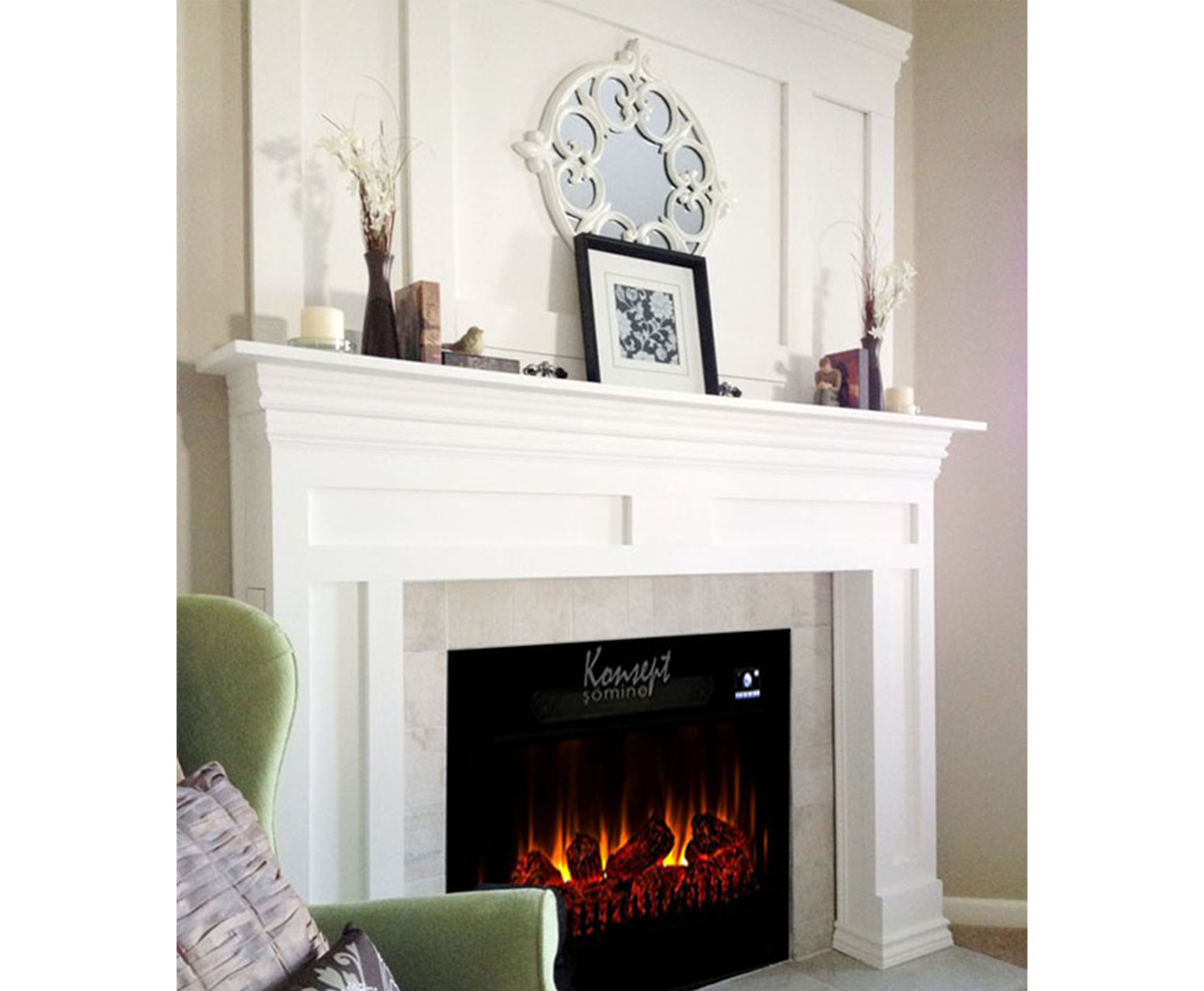 Plasma electric fireplace 94