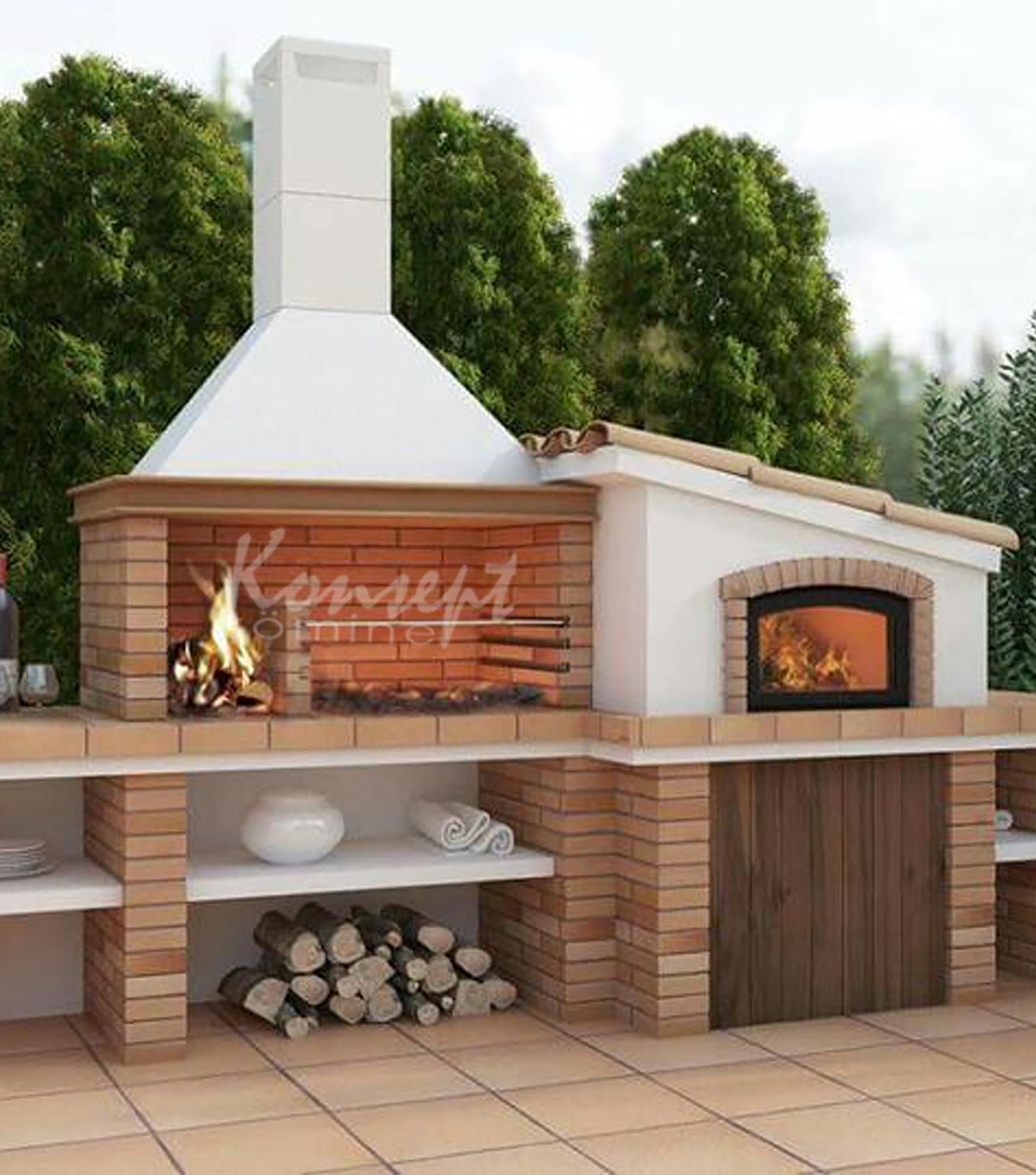 Stone BBQ 55