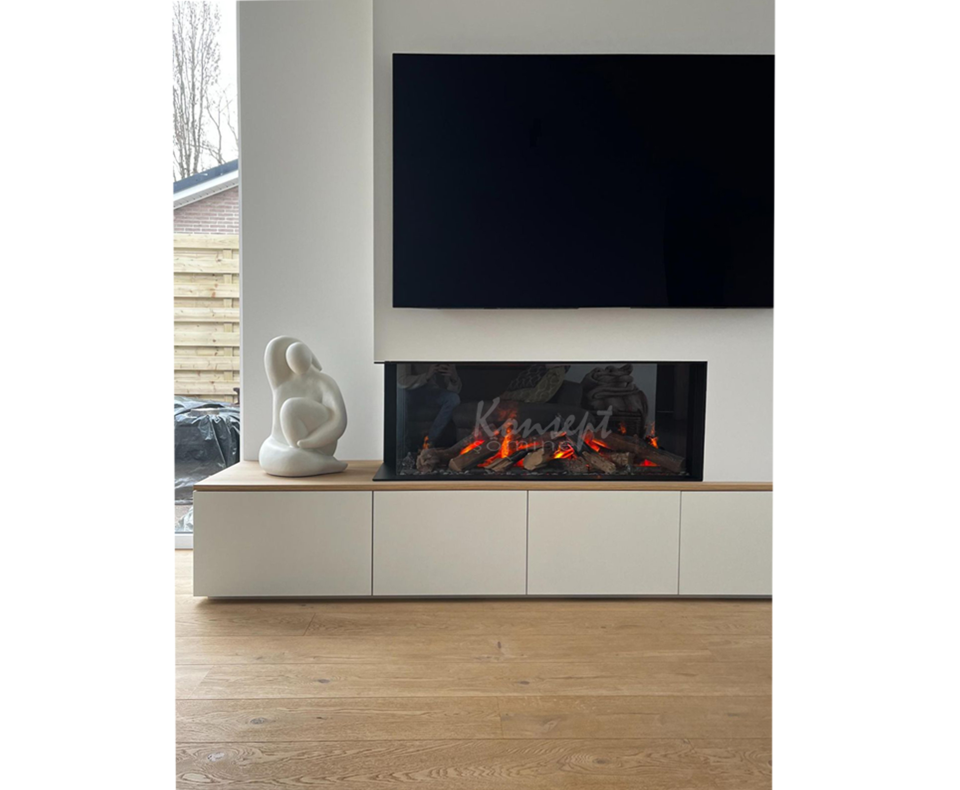 U Tipi Elektrikli Şömine 17